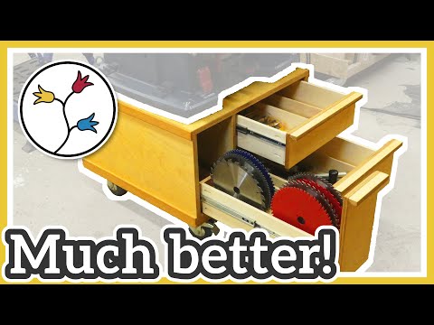 MAKE PLYWOOD DRAWERS for the table saw station – QUICK and EASY