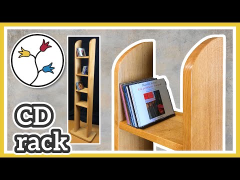 CD RACK DIY – Beautiful and simple design, CD Storage Rack