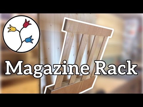 Make a magazine rack out of scraps and bed slats – DIY
