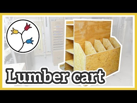 WOOD STORAGE CART – YOU CAN MAKE this LUMBER STORAGE CART