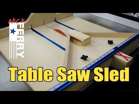 Ⓕ Make A Table Saw Cross Cut / Miter Sled Combo (ep58)