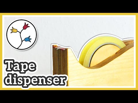 Make a tape dispenser out of plywood scraps – DIY