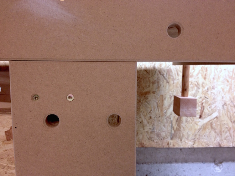 Detail Werkbankfuß