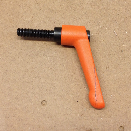 Anzeichnen des Klemmhebels