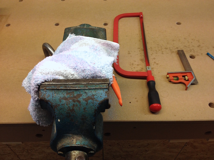 Absägen des Überstands