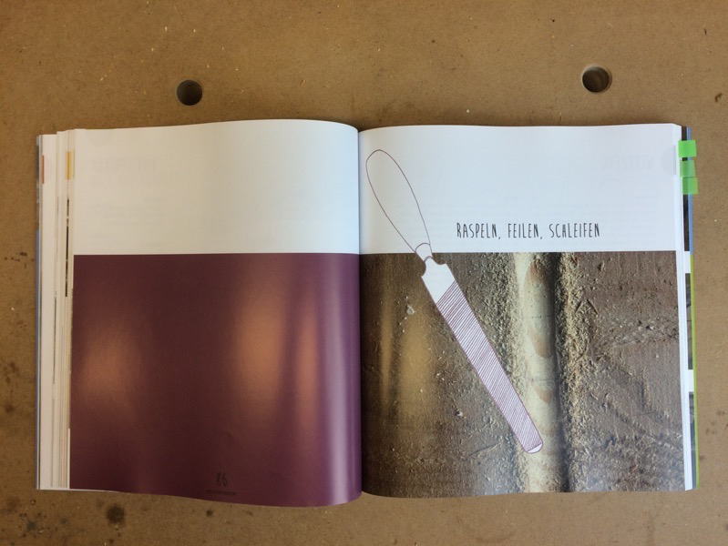 Detailseite aus dem Buch „Werkstatt Holz"