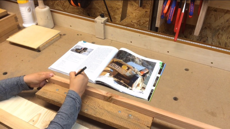 Detailseite aus dem Buch „Werkstatt Holz"