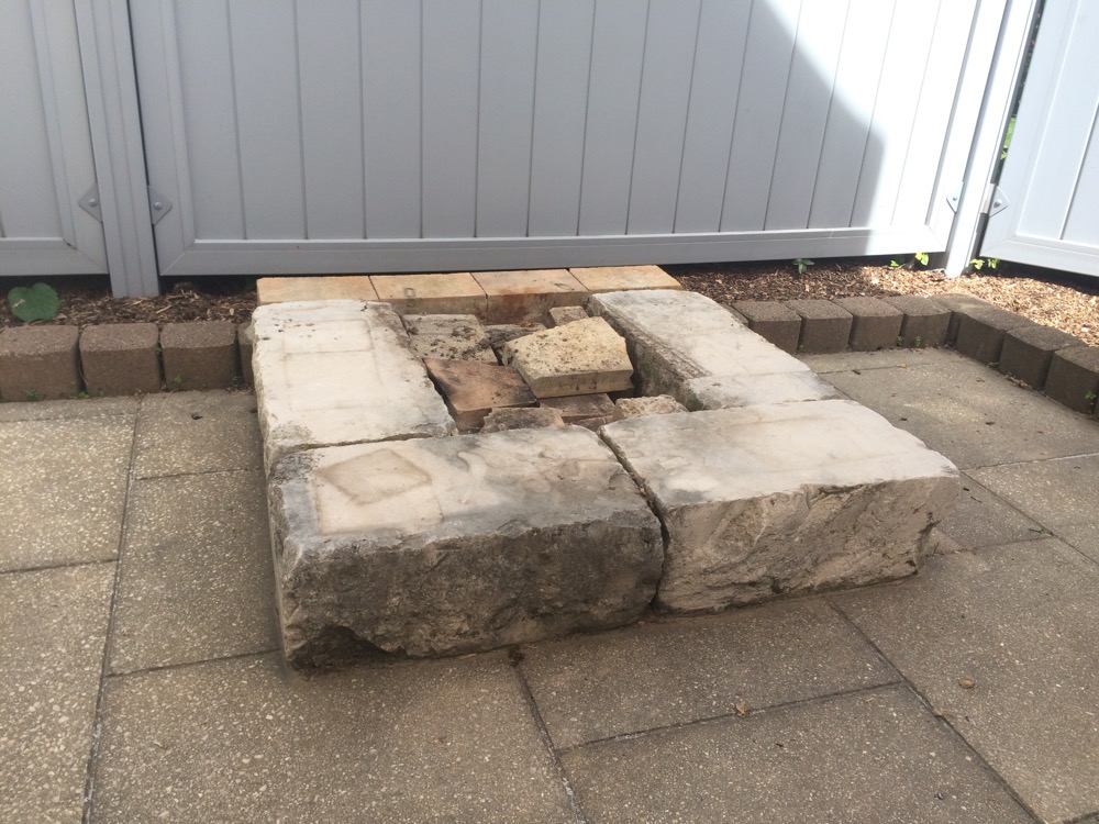 Podest für die Terrasse